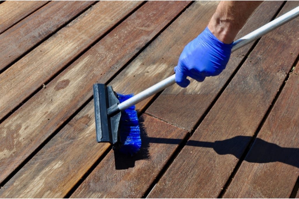 How To Clean A Wood Deck Without A Pressure Washer